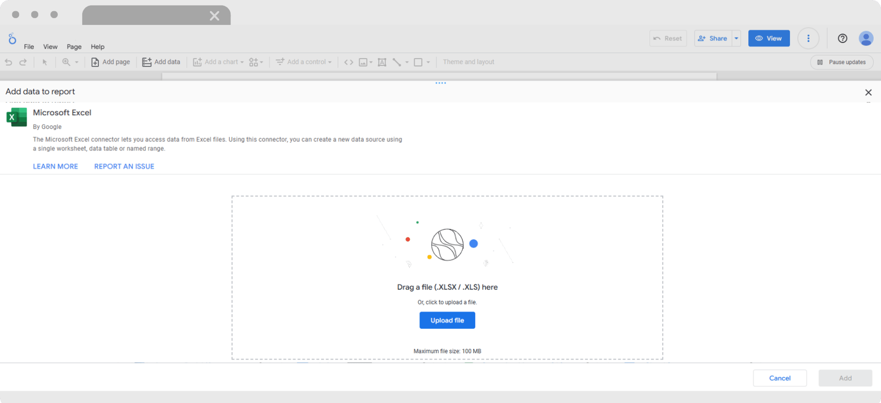 Connect Google Sheets and Microsoft Excel to Looker Studio